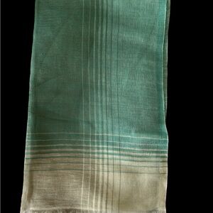 New Blue & White Linen-Cotton-50*180